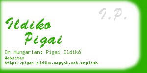 ildiko pigai business card