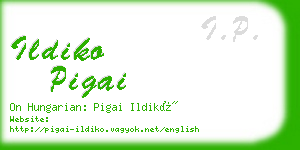 ildiko pigai business card